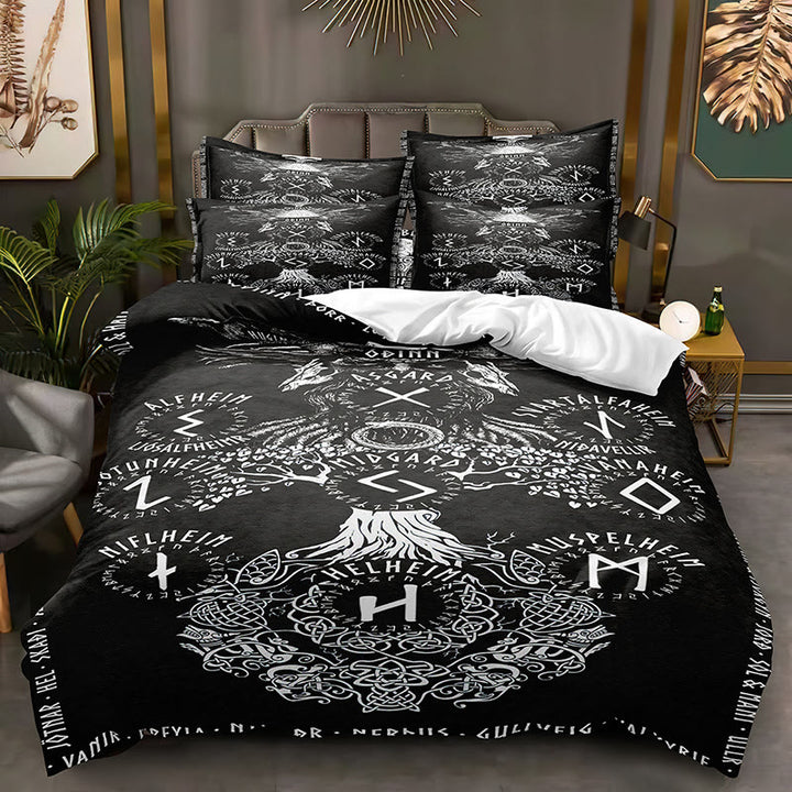 WorldNorse Viking Rune Bedding Set - Rune - 264X228cm (1 Duvet Cover + 2 Pillow Case) - image 6