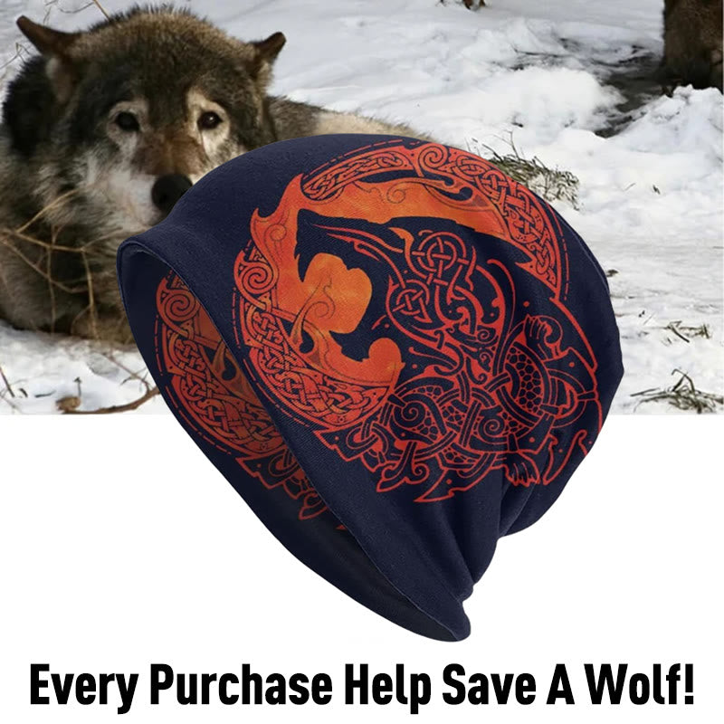 WorldNorse Nordic Wolf Bonnet Beanie - Wolf - image 0