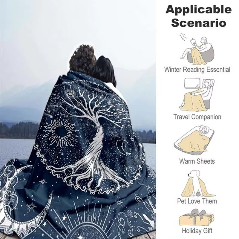 WorldNorse Moon Yggdrasil Blanket - image 9