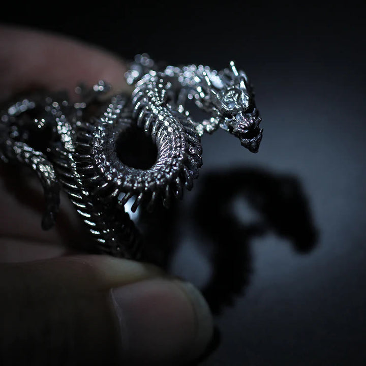 WorldNorse Cool Dragon Skeleton Adjustable Ring - image 2