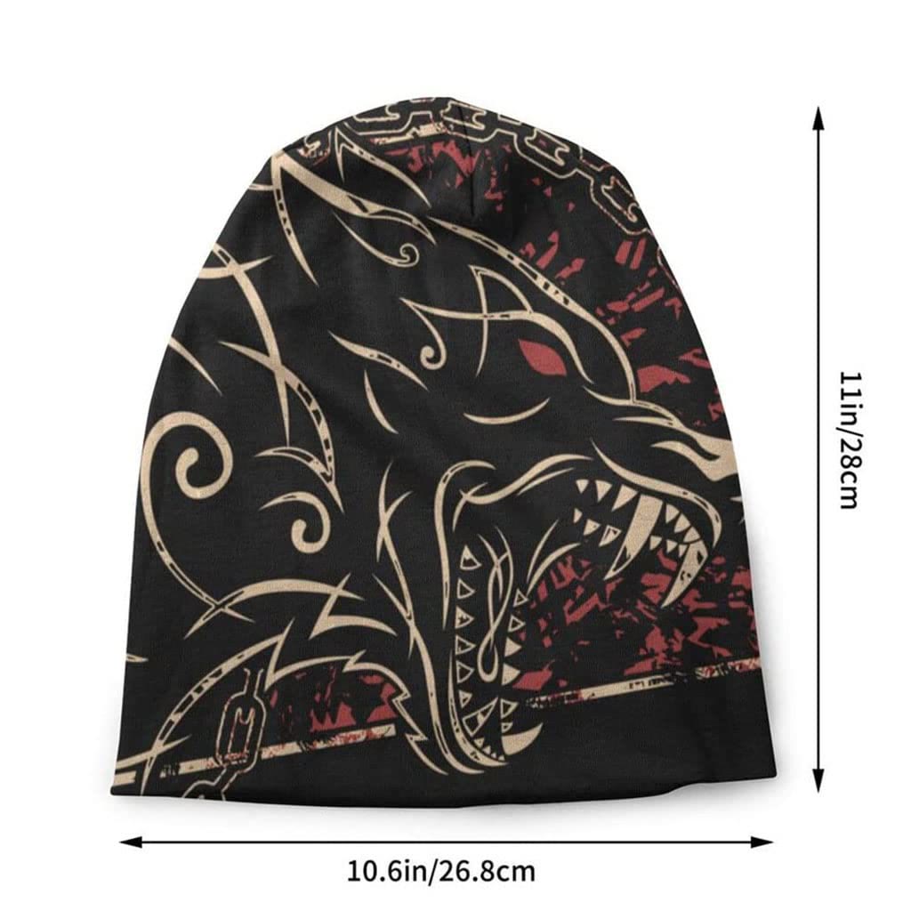 WorldNorse Wolf Tattoo Celtic Beanie - image 2