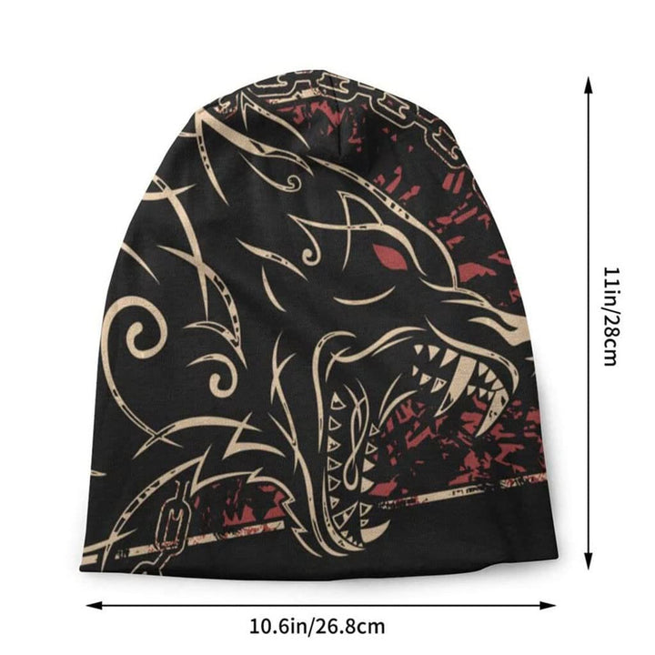 WorldNorse Wolf Tattoo Celtic Beanie - image 2