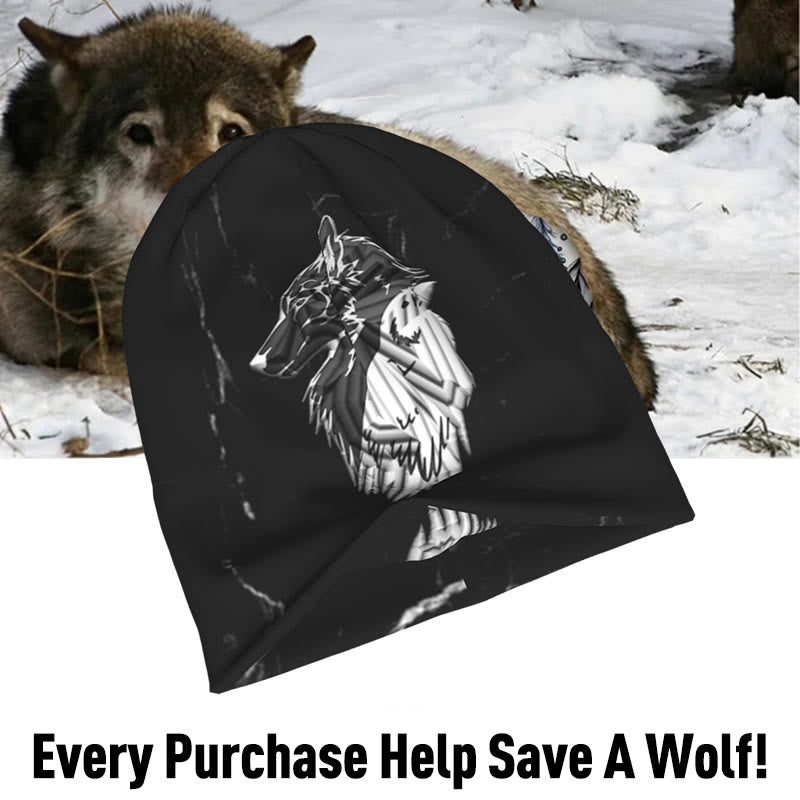 WorldNorse Viking Norse Wolf Raven Beanie - image 2