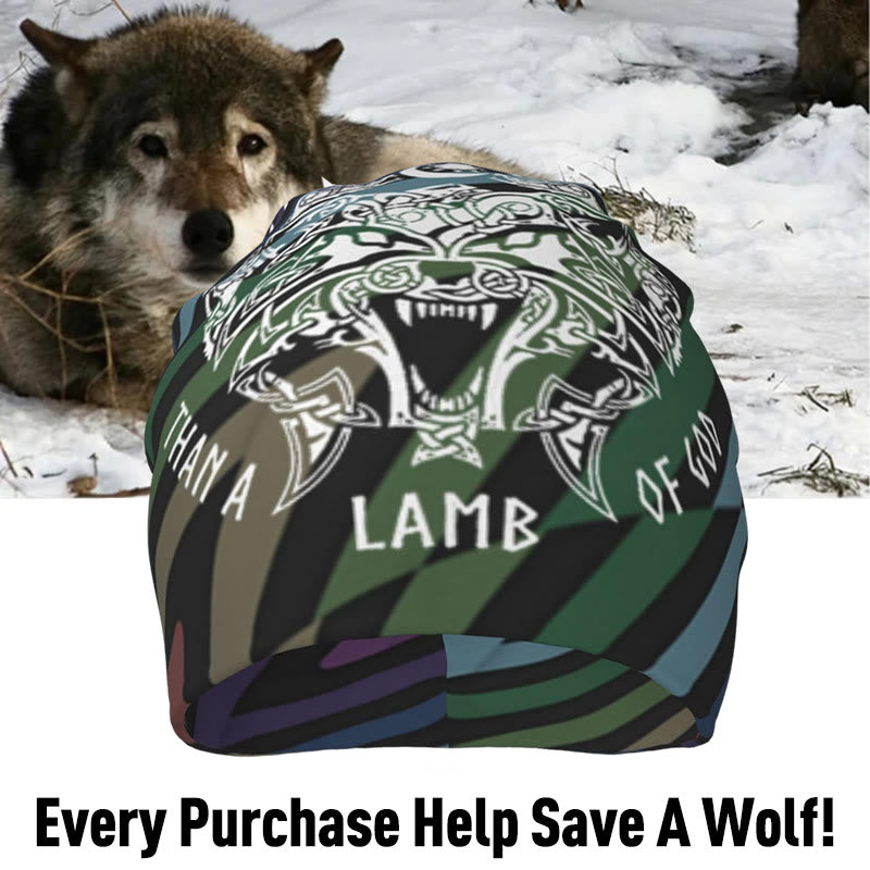 WorldNorse Odin Viking Norse Wolf Beanie - image 15