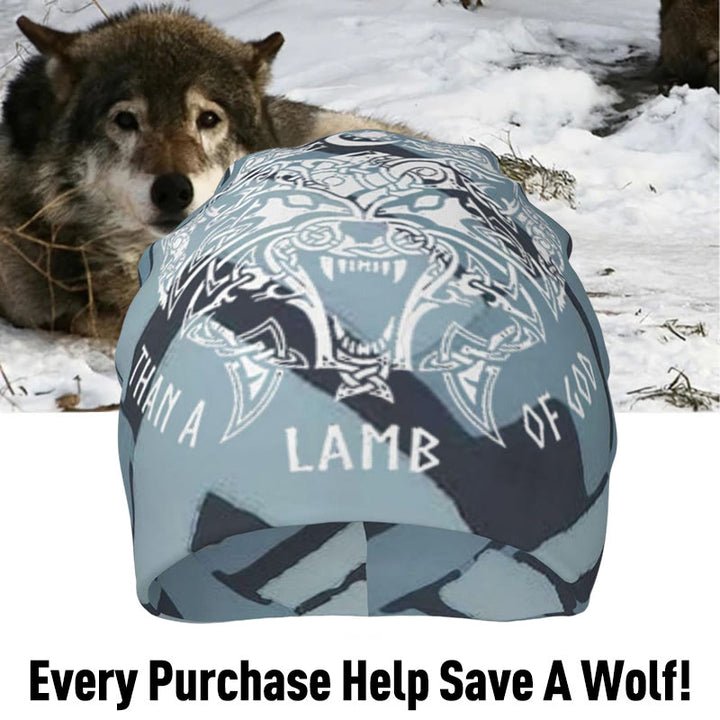 WorldNorse Odin Viking Norse Wolf Beanie - image 9