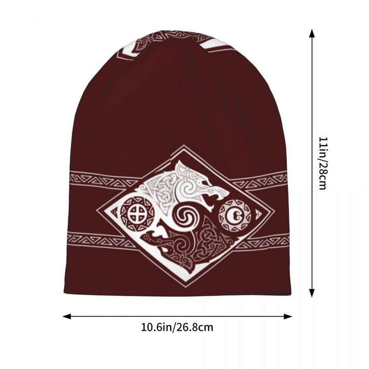 WorldNorse Double Wolves Norse Beanie - image 3
