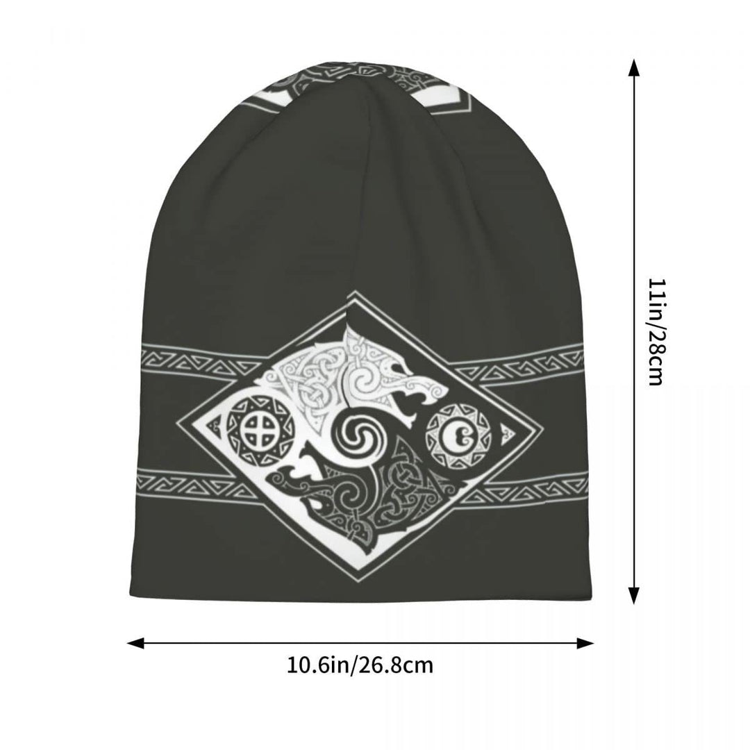 WorldNorse Double Wolves Norse Beanie - image 11