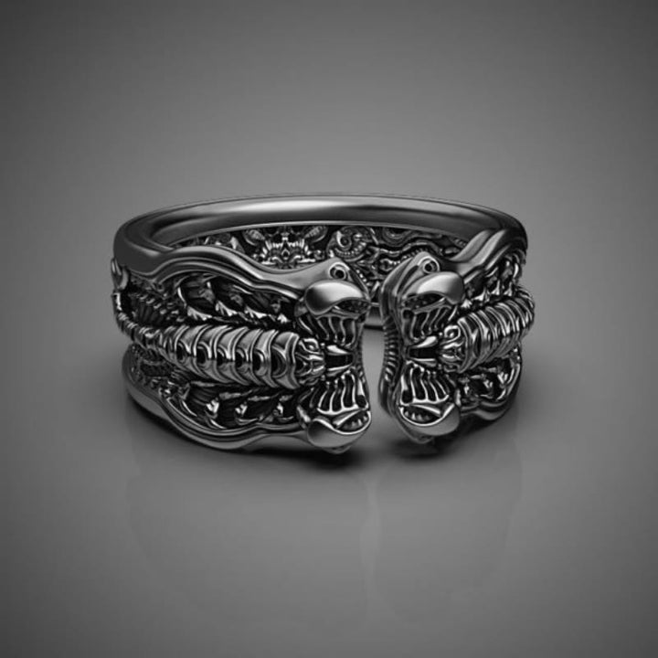 WorldNorse Creative Black Scorpion Open Ring - AU Size V1/2 (USS 11) - image 0