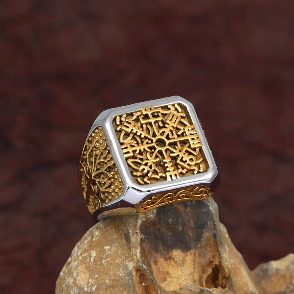 WorldNorse Viking Vegvisir With Yggdrasil Ring