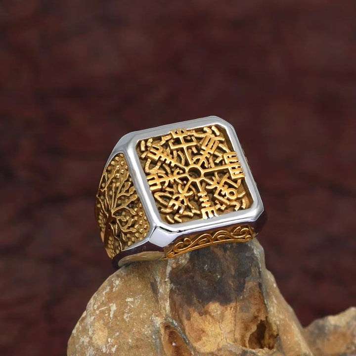 WorldNorse Viking Vegvisir With Yggdrasil Ring