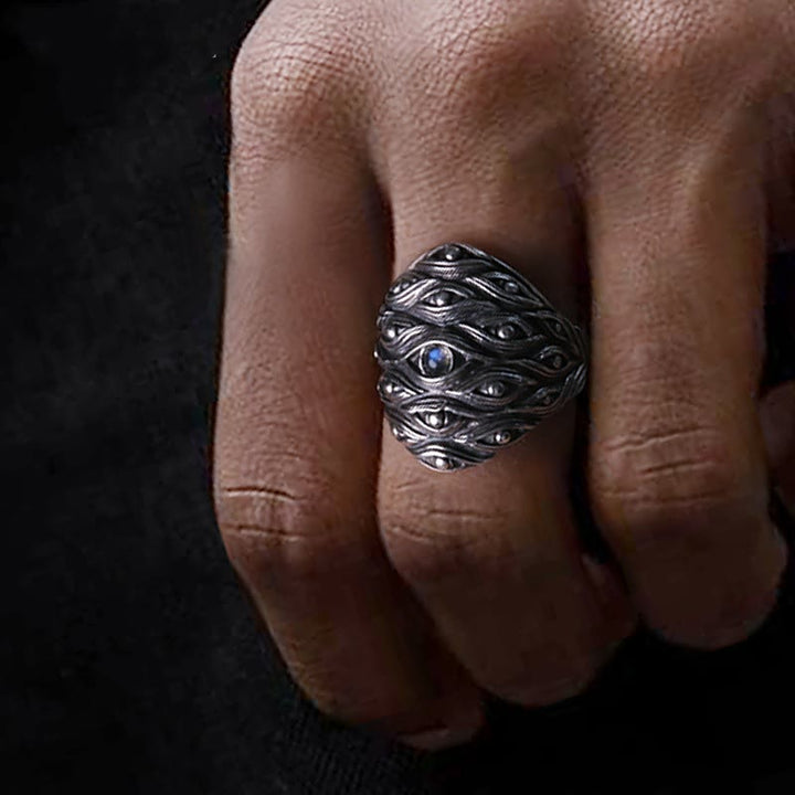 WorldNorse Yokai Hundreds Of Eyes Ring - Blue Eye - image 10