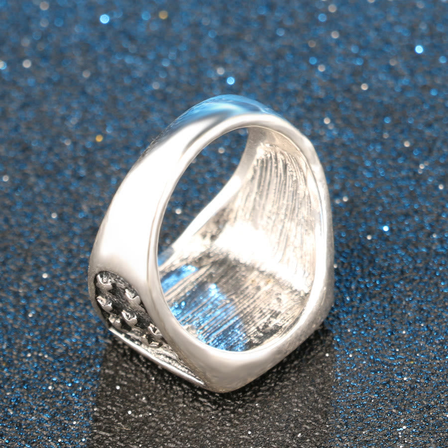WorldNorse Dirty Biker Vintage Crown Ring - image 1