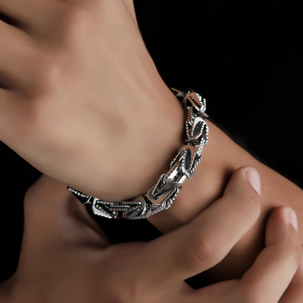 WorldNorse Nordic Snake Cuban Chain Bracelet - image 1