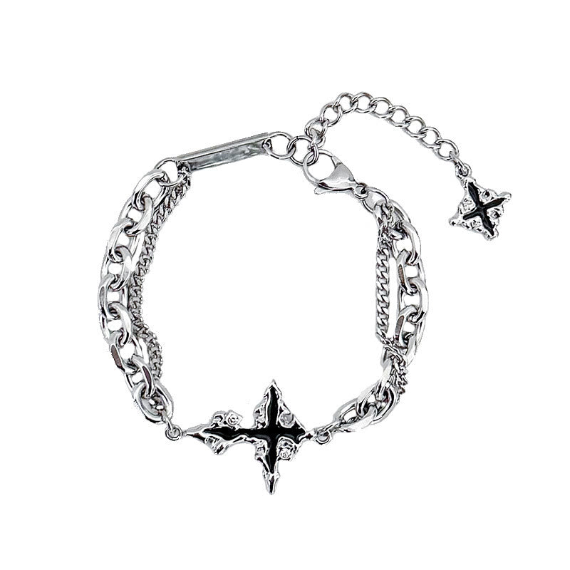 WorldNorse Darkness Cross Cable Chain Bracelet - image 7
