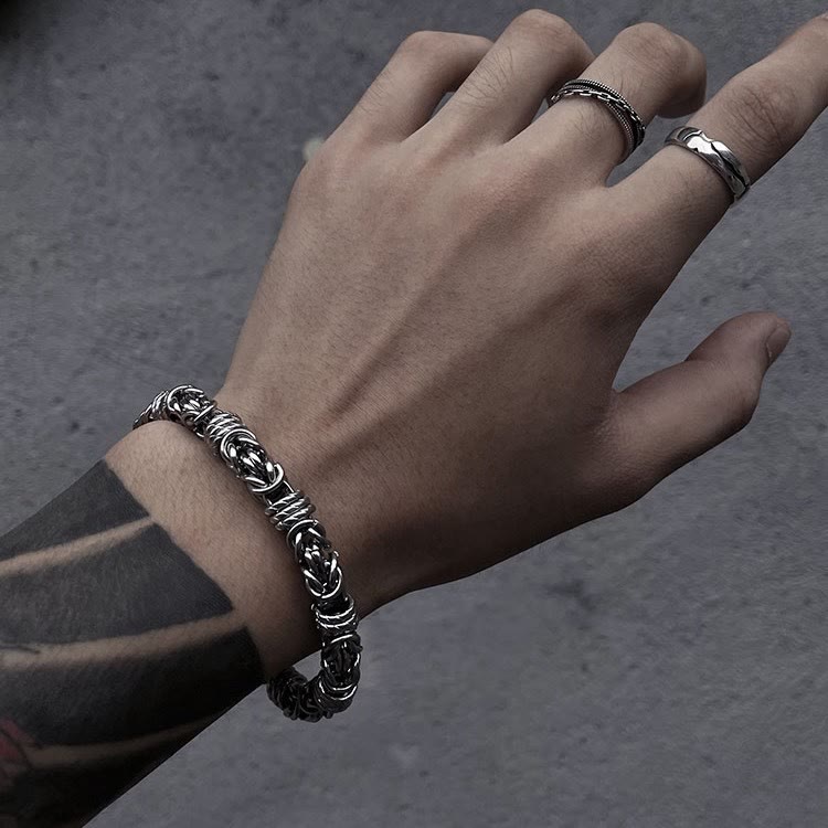 WorldNorse Stainless Steel Braided Link Bracelet - image 1
