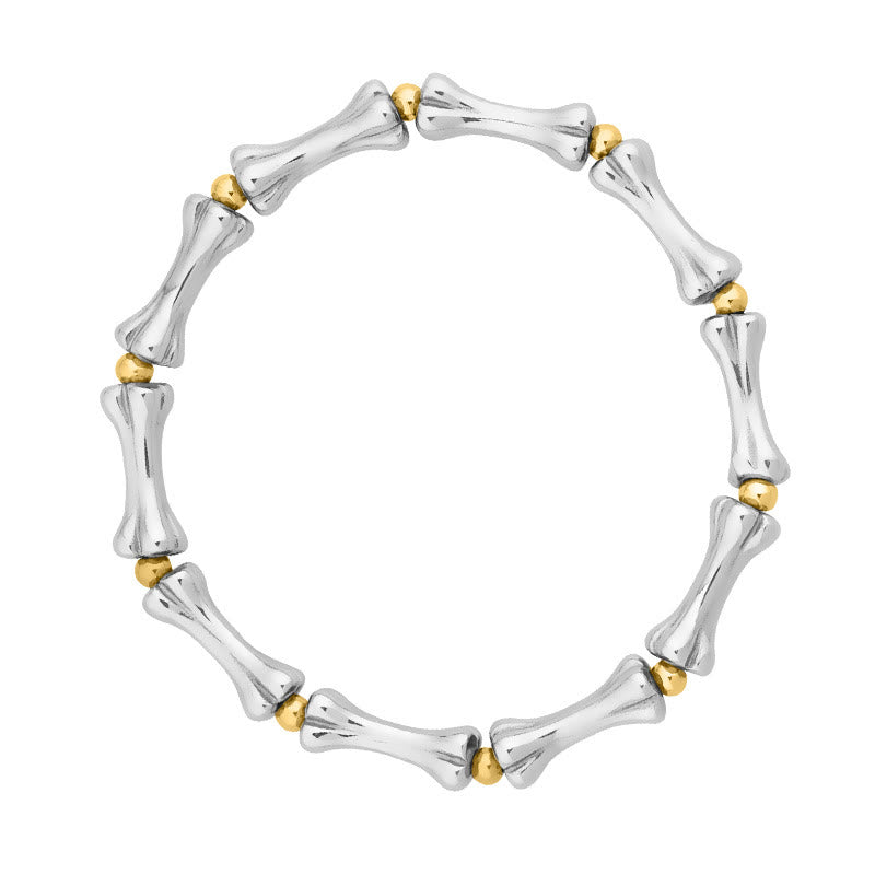 WorldNorse Stainless Steel Matte Bone Link Bracelet - image 4
