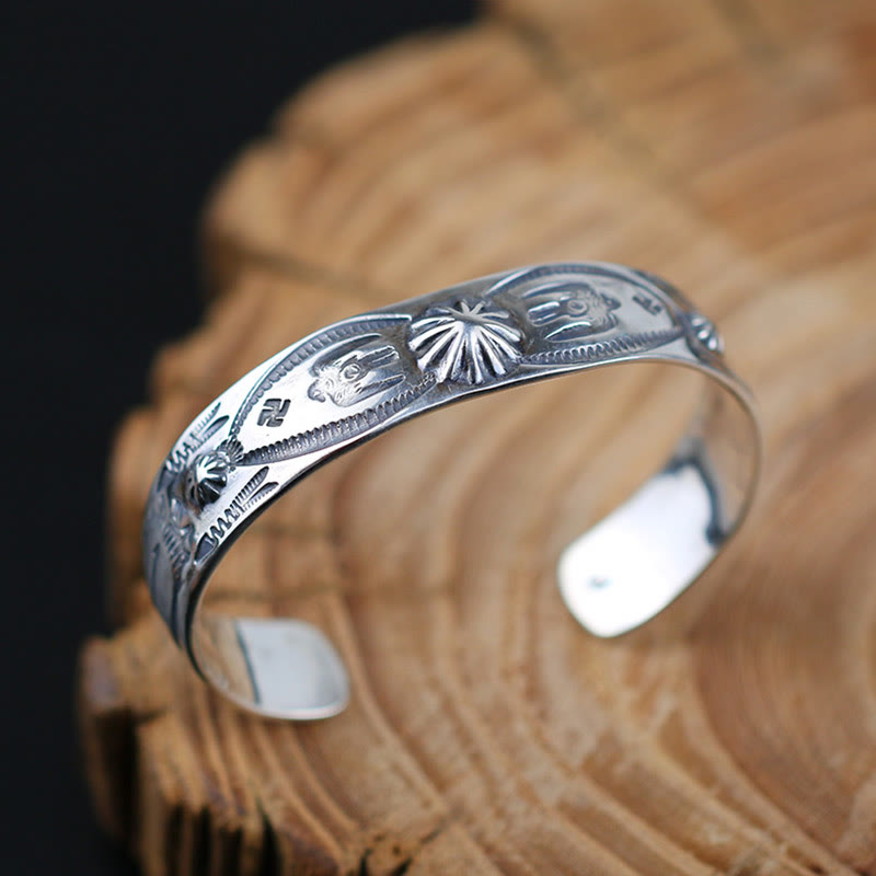 WorldNorse 925 Sterling Silver Navajo Bracelet - image 8
