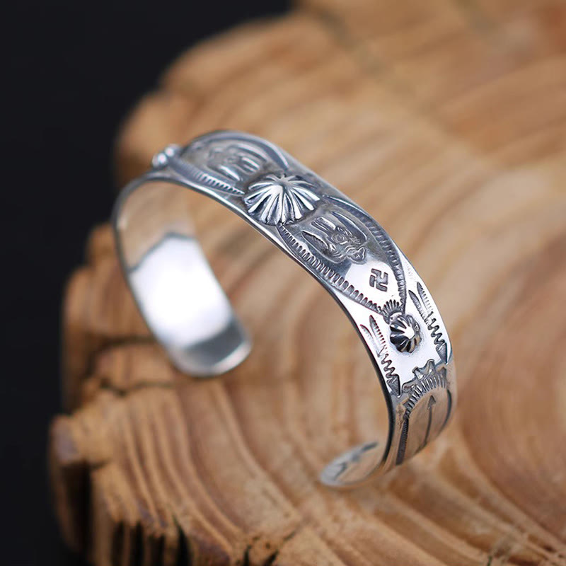 WorldNorse 925 Sterling Silver Navajo Bracelet - image 4