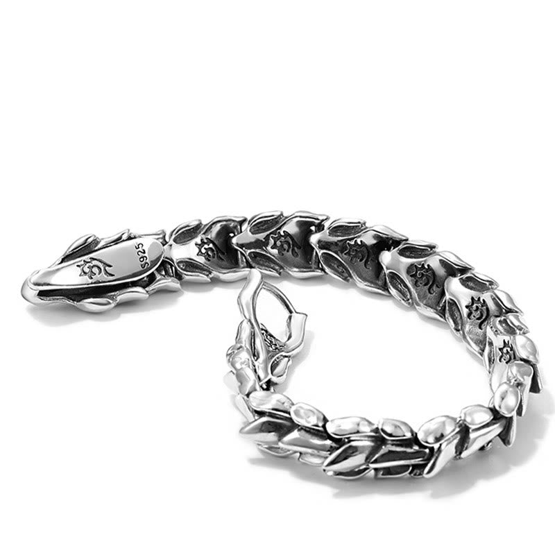 WorldNorse Handcrafted 925 Silver Protection Force Dragon Bracelet - image 15
