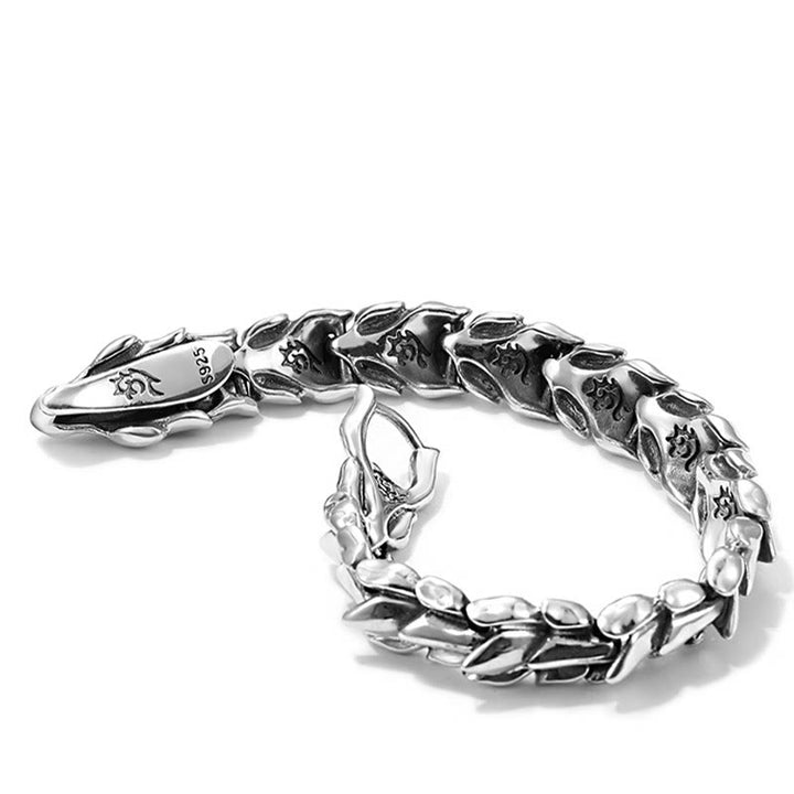WorldNorse Handcrafted 925 Silver Protection Force Dragon Bracelet - image 15