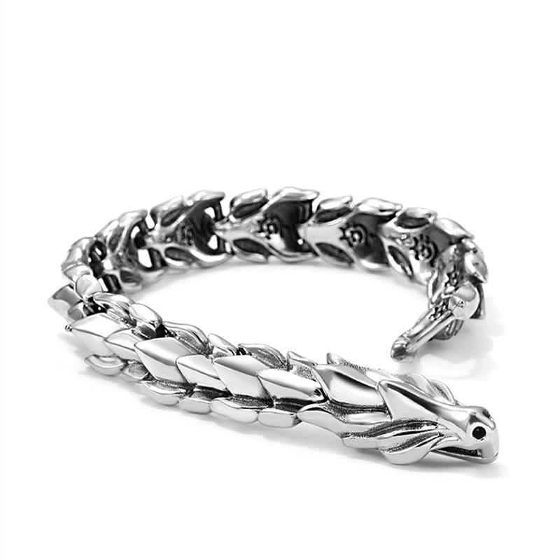 WorldNorse Handcrafted 925 Silver Protection Force Dragon Bracelet - image 16