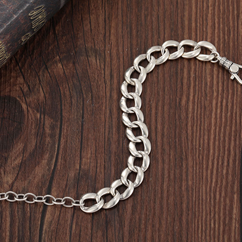 WorldNorse 925 Sterling Silver Feather Bracelet