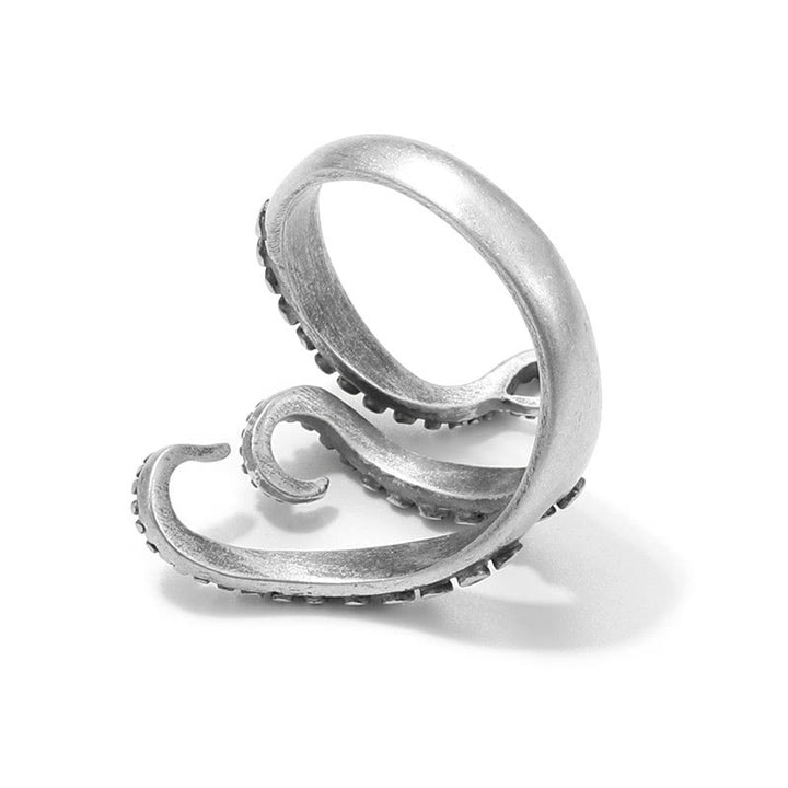WorldNorse 925 Sterling Silver Octopus Tentacle Ring