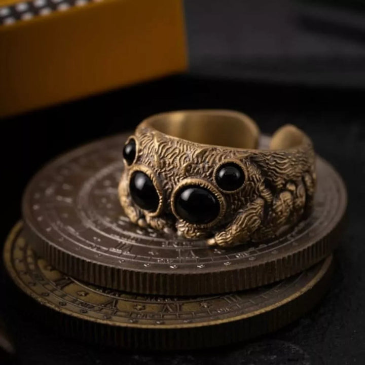 WorldNorse Jumping Spider Ring - Retro Bronze - image 7