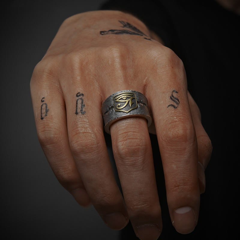 WorldNorse EYE OF RA Protective Open Ring - image 1