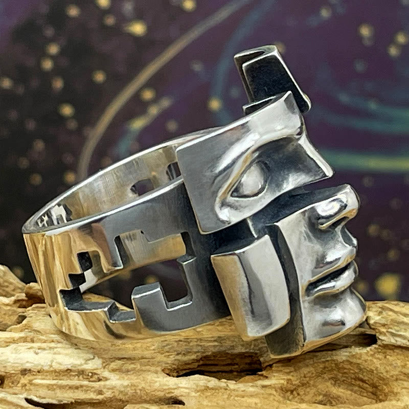 WorldNorse Split Personality Mask Ring - image 4