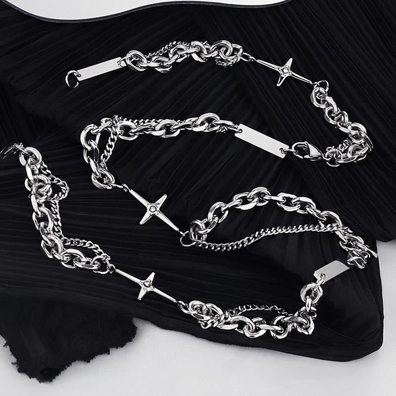 WorldNorse Starlight Charm Cable Chain Curb Chain Bracelet - image 5