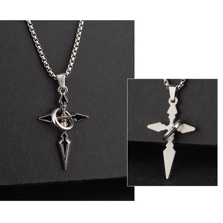 WorldNorse Cross & Ring Halo Pendant Necklace - image 4