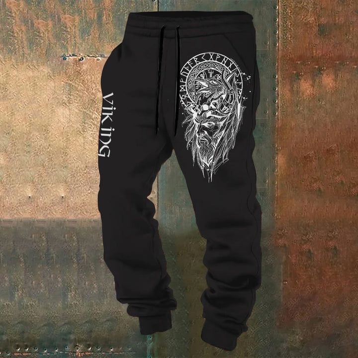 WorldNorse Vikings Man Raven Sweatpants - US/UK/AU52，EU62 (6XL) - image 0