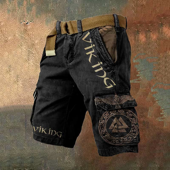 WorldNorse Viking Valknut Celtic Knot Cargo Shorts - US/UK/AU50，EU60 (5XL) - image 1