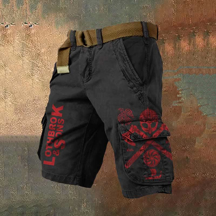 WorldNorse Viking Axe Cargo Shorts - US/UK/AU50，EU60 (5XL) - image 1