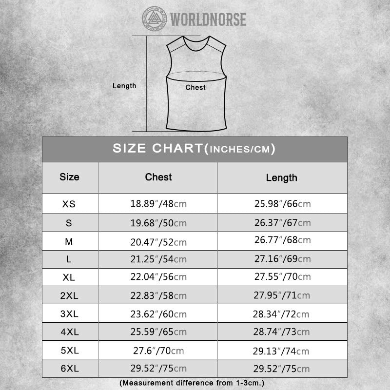 WorldNorse Gothic Valknut Raven Vest - image 1