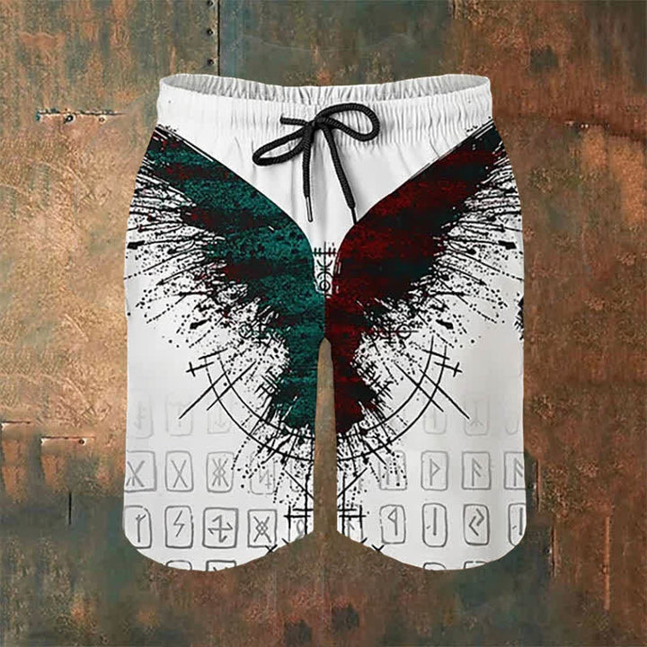 WorldNorse Viking Vegvisir Rune Casual Shorts - US/UK/AU54，EU64 (7XL) - image 0