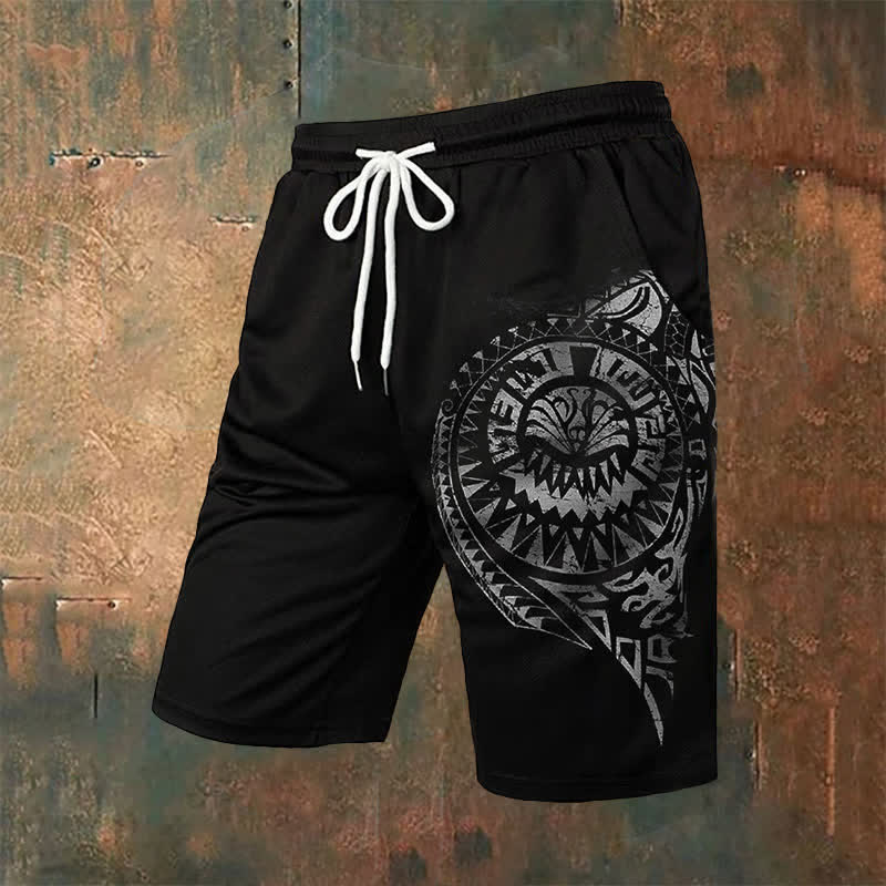 WorldNorse Viking Rune Casual Shorts - US/UK/AU54，EU64 (7XL) - image 0