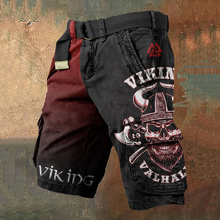 WorldNorse Valhalla Valknut Viking Axe Cargo Shorts - US/UK/AU50，EU60 (5XL) - image 0