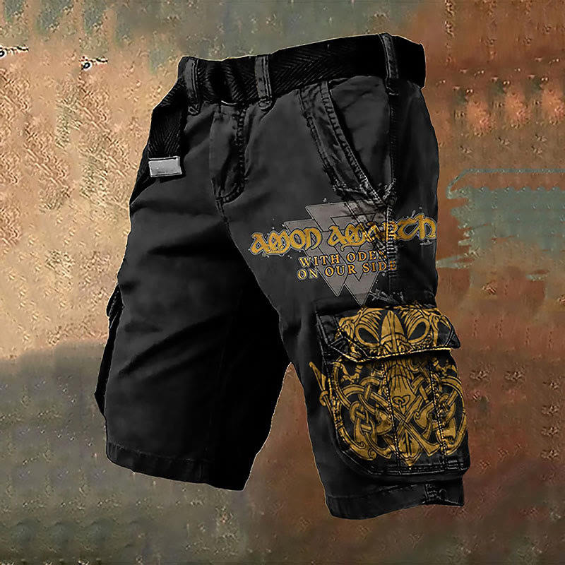 WorldNorse Valknut With Oden On Our Side Cargo Shorts - US/UK/AU50，EU60 (5XL) - image 1