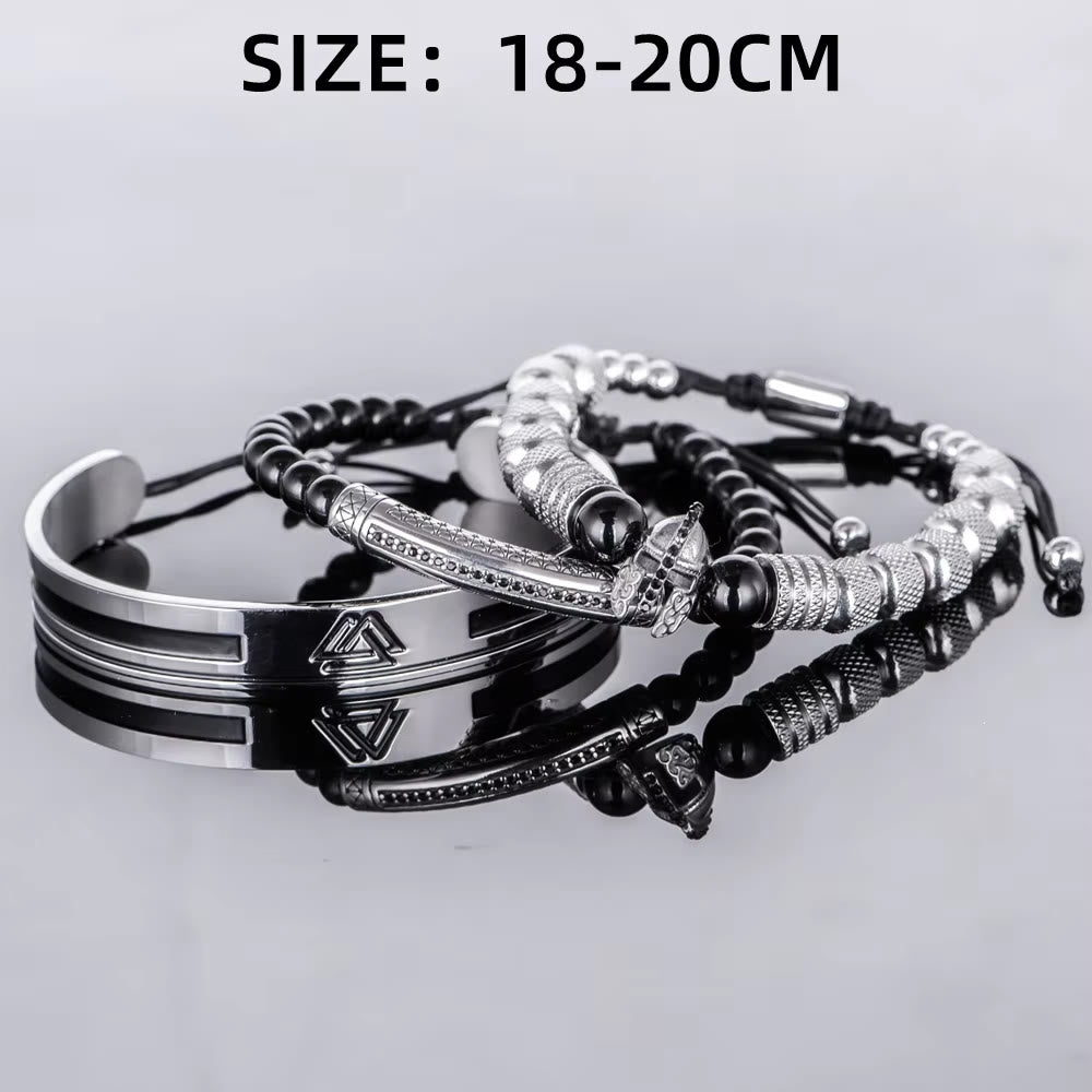 WorldNorse Viking Valknut Warrior Bracelet