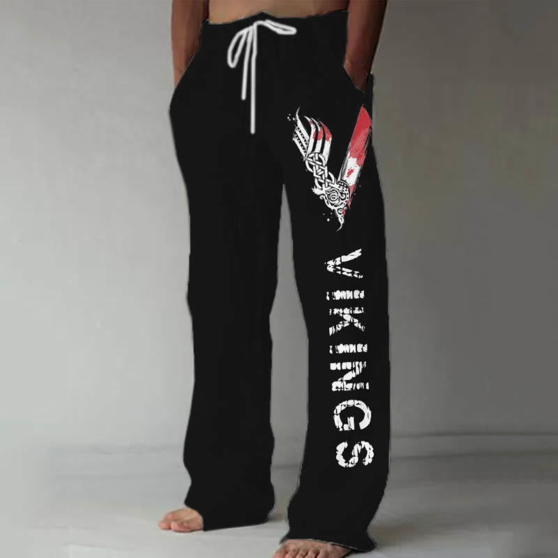 WorldNorse Viking Drawstring Casual Pants - US/UK/AU52，EU62 (6XL) - image 1
