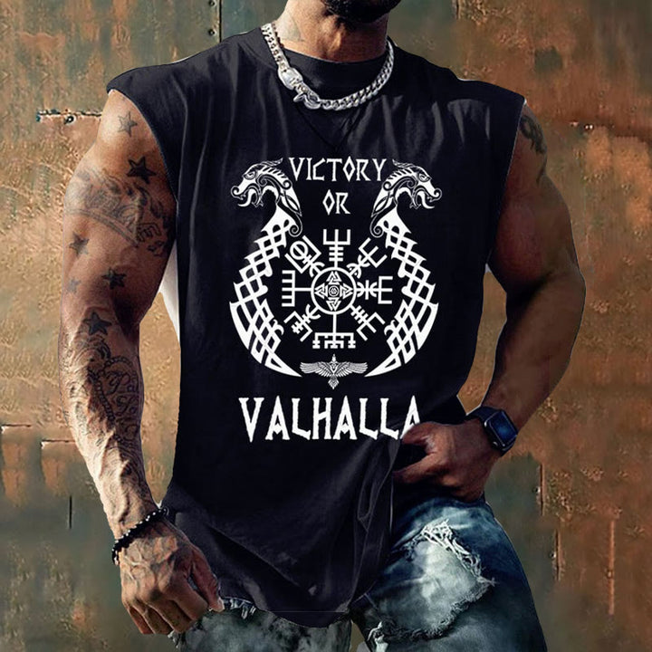 WorldNorse Vegvisir Norse Dragon Valhalla Vest