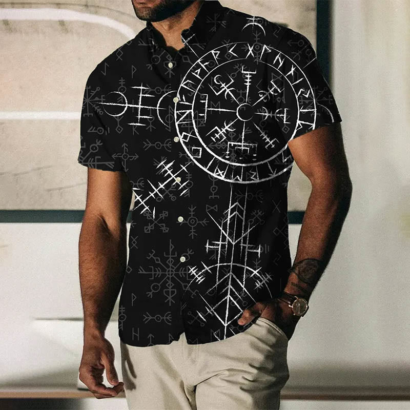 WorldNorse Compass Vegvisir Short Sleeve Shirt