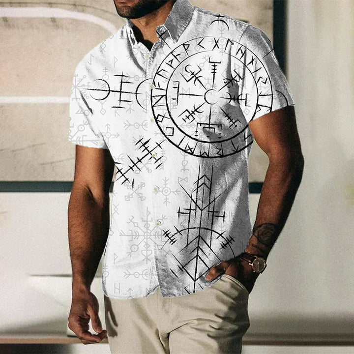 WorldNorse Compass Vegvisir Short Sleeve Shirt