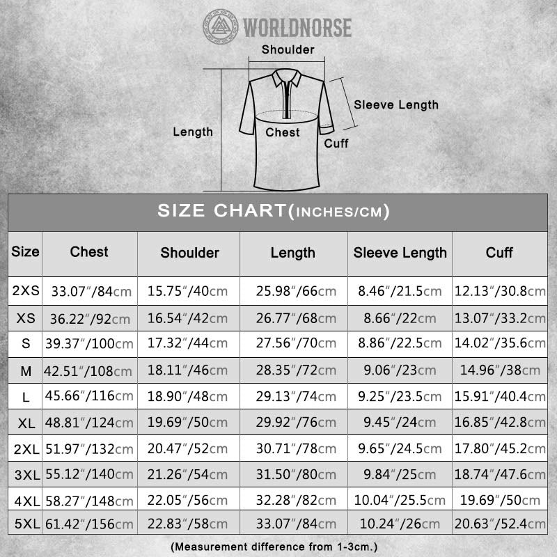WorldNorse Celtic Knot Emblem Gradient  Zipper Polo Shirt