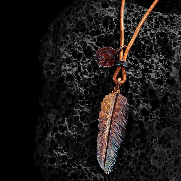 WorldNorse Nirvana Reborn Feather Necklace
