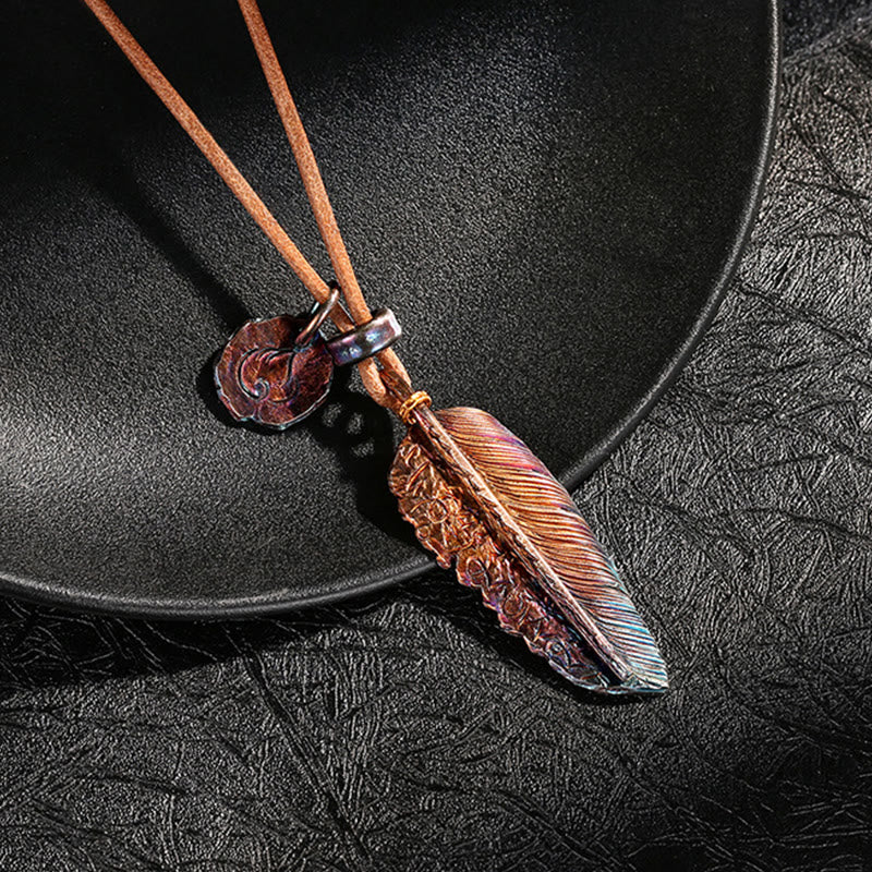 WorldNorse Nirvana Reborn Feather Necklace