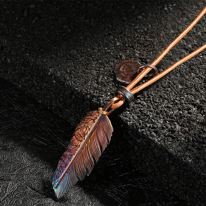 WorldNorse Nirvana Reborn Feather Necklace