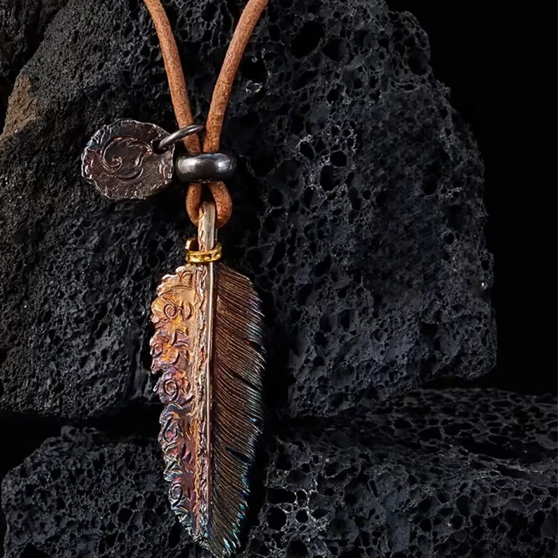 WorldNorse Nirvana Reborn Feather Necklace
